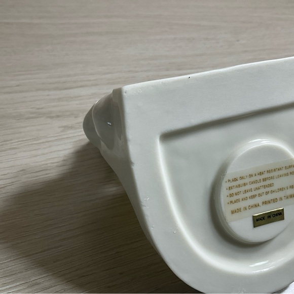 HOME FOR THE HOLIDAYS Candle Holder Porcelain Santa 1997 #877018 - Picture 10 of 10